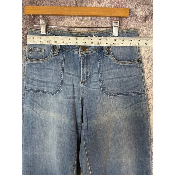 New York & Co Jeans Women's 6 Soho Culotte Mid Rise Crop Ankle Jeans Boho Modern - Picture 3 of 12